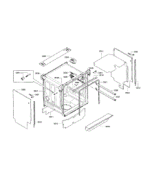 Cavity & Frame parts for Bosch Dishwasher SGE63E15UC/86 from AppliancePartsPros.com