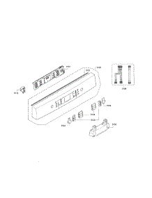 Control Panel parts for Bosch Dishwasher SGE63E15UC/82 from AppliancePartsPros.com