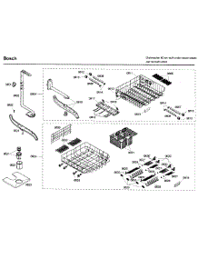 Rack parts for Bosch Dishwasher SHE99C05UC/36 from AppliancePartsPros.com