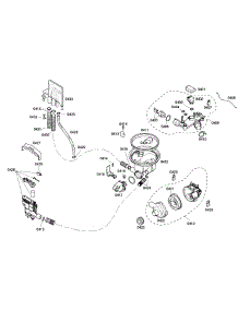 Pump parts for Bosch Dishwasher SHE43M02UC/47 from AppliancePartsPros.com