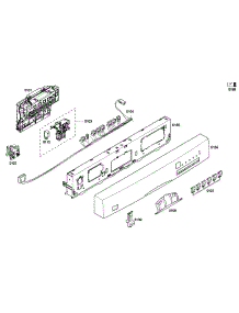 Control Panel parts for Bosch Dishwasher SHE43F16UC/58 from AppliancePartsPros.com