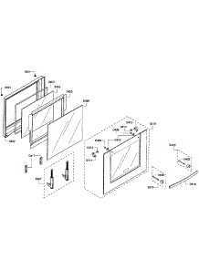 Door Assembly parts for Bosch Wall Oven HBN5450UC/04 from AppliancePartsPros.com
