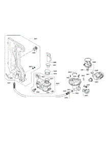 Pump Assembly parts for Bosch Dishwasher SGE63E15UC/82 from AppliancePartsPros.com