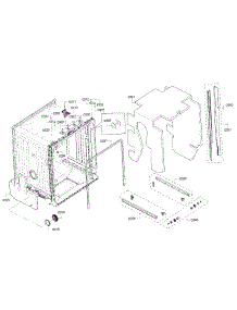 Cavity & Frame parts for Bosch Dishwasher SHX3AR55UC/18 from AppliancePartsPros.com