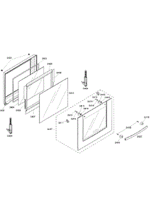 Door Assembly parts for Bosch Wall Oven HBN5450UC/01 from AppliancePartsPros.com