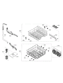 Rack Assembly parts for Bosch Dishwasher SHX3AR55UC/18 from AppliancePartsPros.com
