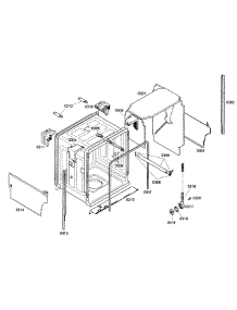 Cabinet parts for Bosch Dishwasher SHE43M02UC/50 from AppliancePartsPros.com