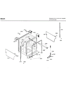 Frame parts for Bosch Dishwasher SHX43C02UC/40 from AppliancePartsPros.com