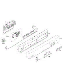 Control Panel parts for Bosch Dishwasher SHE43F06UC/53 from AppliancePartsPros.com