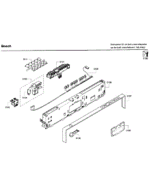 Control Panel parts for Bosch Dishwasher SHV68P03UC/63 from AppliancePartsPros.com