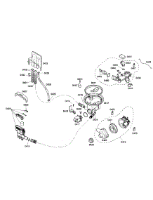 Pump parts for Bosch Dishwasher SHE33M05UC/46 from AppliancePartsPros.com