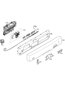 Front Panel parts for Bosch Dishwasher SHE33M05UC/50 from AppliancePartsPros.com