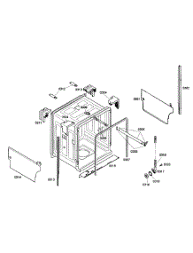 Cabinet parts for Bosch Dishwasher SHE33M05UC/50 from AppliancePartsPros.com