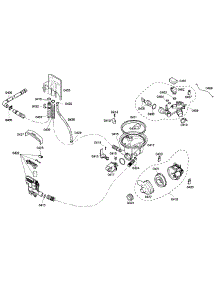 Pump parts for Bosch Dishwasher SHE33M05UC/50 from AppliancePartsPros.com
