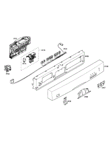Front Panel parts for Bosch Dishwasher SHE33M05UC/47 from AppliancePartsPros.com