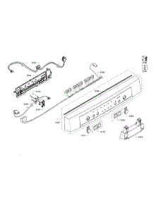 Control Panel parts for Bosch Dishwasher SHE3AR55UC/18 from AppliancePartsPros.com