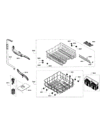 Rack parts for Bosch Dishwasher SHE3AR55UC/18 from AppliancePartsPros.com
