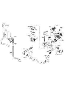Pump & Pipe Assembly parts for Bosch Dishwasher SHX3AR55UC/16 from AppliancePartsPros.com