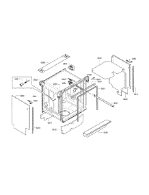 Frame & Cavity parts for Bosch Dishwasher SGE63E06UC/72 from AppliancePartsPros.com