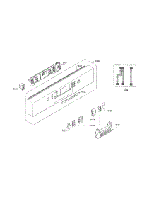 Control Panel parts for Bosch Dishwasher SGE63E06UC/86 from AppliancePartsPros.com