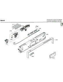 Control Panel parts for Bosch Dishwasher SHV68P03UC/59 from AppliancePartsPros.com