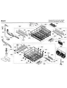 Rack parts for Bosch Dishwasher SHV68P03UC/59 from AppliancePartsPros.com