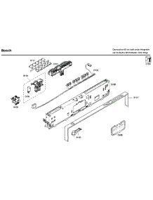 Control Panel parts for Bosch Dishwasher SHV68P03UC/58 from AppliancePartsPros.com