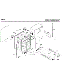 Frame parts for Bosch Dishwasher SHV68P03UC/58 from AppliancePartsPros.com