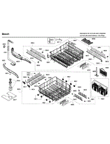 Rack parts for Bosch Dishwasher SHV68P03UC/58 from AppliancePartsPros.com