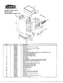 Trash Compactor-Pg 1 parts for Broan Compactor 1050-D THRU G from AppliancePartsPros.com