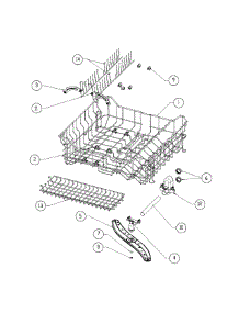 Upper Rack parts for Dacor Dishwasher ED24SCH from AppliancePartsPros.com