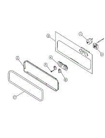 Front Frame parts for Dacor Warming Drawer PWO27 from AppliancePartsPros.com
