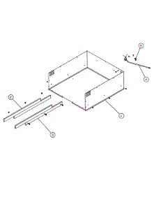 Chassis Bottom parts for Dacor Warming Drawer PWO27 from AppliancePartsPros.com