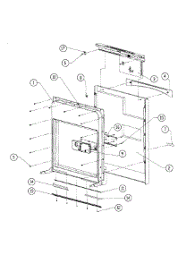 Door Assembly parts for Dacor Dishwasher PD24SG from AppliancePartsPros.com