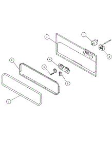 Front Frame parts for Dacor Warming Drawer IWO27 from AppliancePartsPros.com