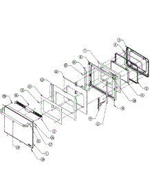 Door Assembly parts for Dacor Wall Oven EORD227B from AppliancePartsPros.com