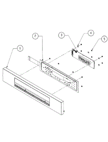 Bezel Assembly parts for Dacor Wall Oven EORD230B from AppliancePartsPros.com
