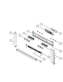 Control Panel parts for Dacor Range ERSD36LP from AppliancePartsPros.com