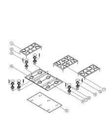 Top Frame Assembly parts for Dacor Range ERSD36LP from AppliancePartsPros.com