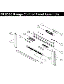 Control Panel parts for Dacor Range ERSD36LPH from AppliancePartsPros.com