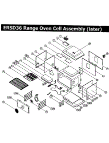 Oven Assembly,Rev2 parts for Dacor Range ERSD36LPH from AppliancePartsPros.com