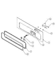 Front Frame parts for Dacor Warming Drawer MW27 from AppliancePartsPros.com