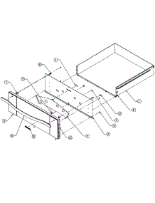 Drawer Assembly parts for Dacor Warming Drawer MW27 from AppliancePartsPros.com