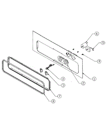 Front Frame parts for Dacor Warming Drawer PW27 from AppliancePartsPros.com