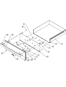 Drawer Assembly parts for Dacor Warming Drawer PW27 from AppliancePartsPros.com