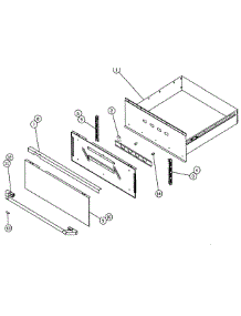 Drawer Panel parts for Dacor Warming Drawer EWO27 from AppliancePartsPros.com