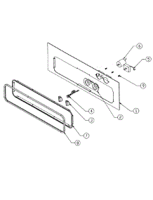 Front Frame parts for Dacor Warming Drawer EW27 from AppliancePartsPros.com