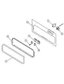 Front Panel parts for Dacor Warming Drawer EWO30 from AppliancePartsPros.com