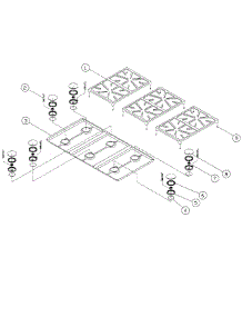 Top Frame parts for Dacor Range ERDE48NGH from AppliancePartsPros.com