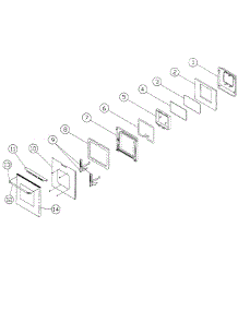 18" Door parts for Dacor Range ERDE48NGH from AppliancePartsPros.com